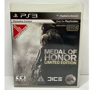 PlayStation 3 PS3 Medal of‎ Honor Limited Edition Video Game CIB